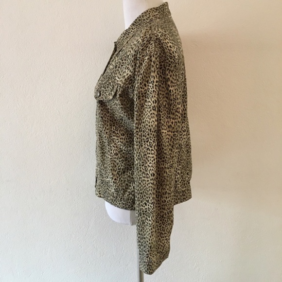 Blumarine Animal Print Jeans Jacket Size IT42 US - Picture 5 of 8